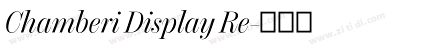 Chamberi Display Re字体转换